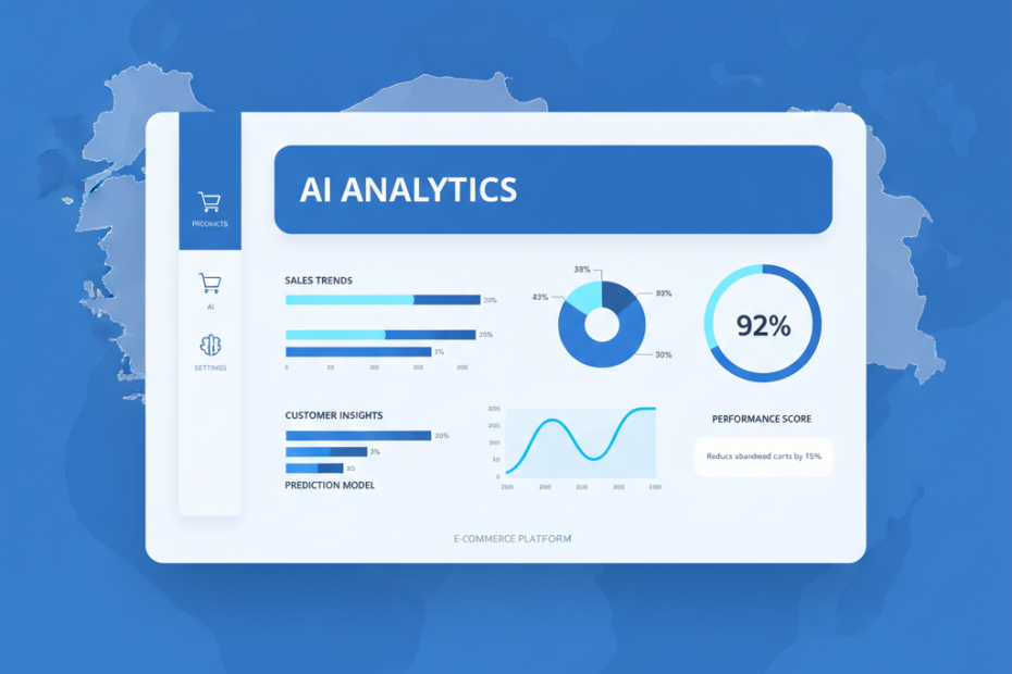 Türkiye e-ticaret trendleri 2026 AI destekli stratejiler 16:9 blog görseli